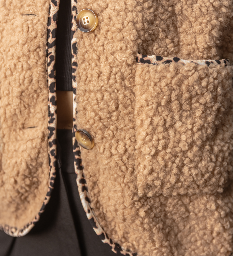 Chaleco Carnero Beige