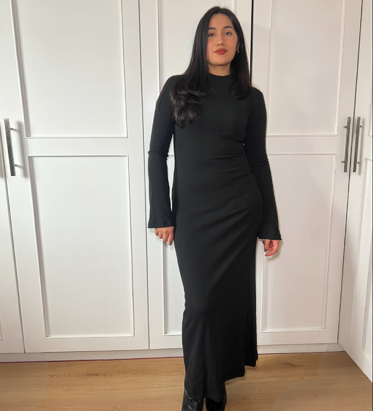 Vestido Volado Negro