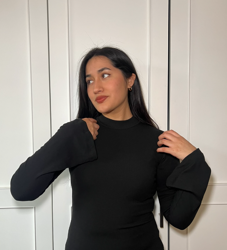 Vestido Volado Negro